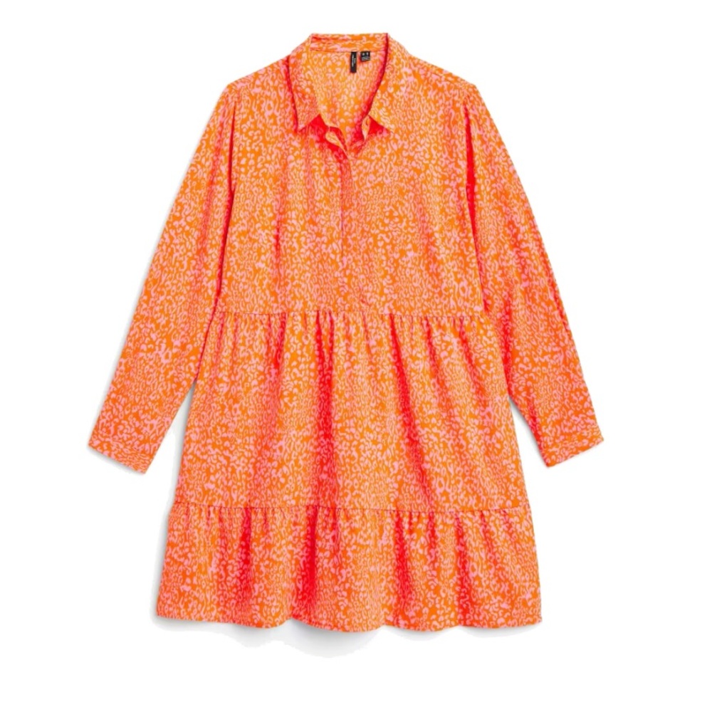 Vero Moda Delilah Tiered Collared Dress Size 22W